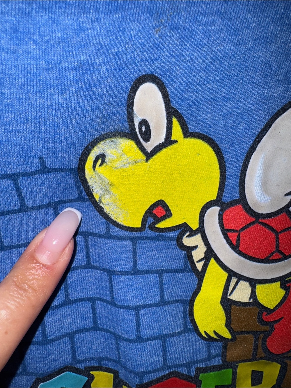 Super Mario - Blue Graphic Tee Boys Size XS - Picture 13 of 14